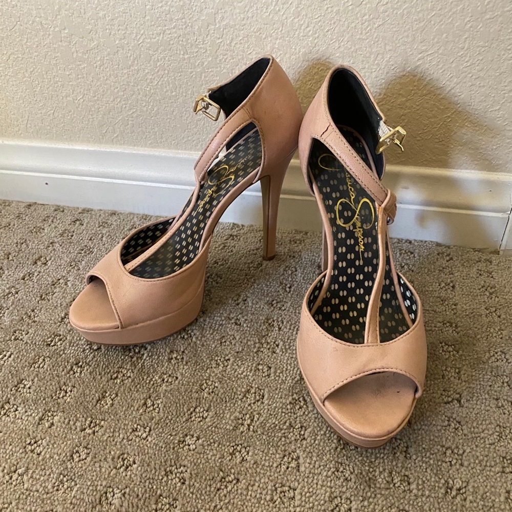 Blush stilettos